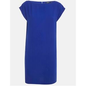 Polo Ralph Lauren Crepe Shift Dress Womens 4 Blue